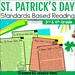 St. Patrick's Day Standards Based Reading Comprehension 3rd & 4th Grade ...