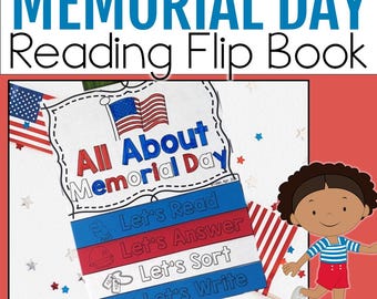 Memorial Day Activities, Memorial Day Craft, Reading Comprehension, and Writing for Homeschool Student Resources