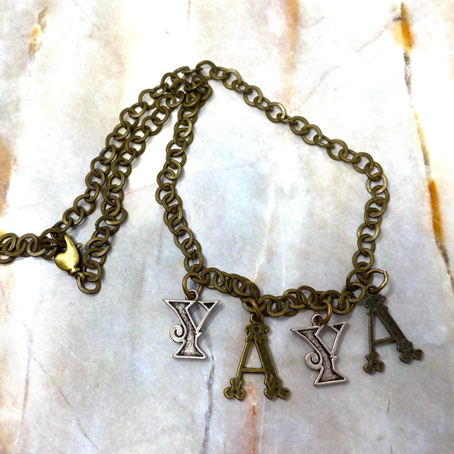 Yaya Necklace Adjustable Vintage Inspired - Etsy