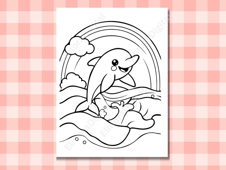 SEA CUTIES Coloring Pages - 8 Adorable Ocean Animals (instant PDF ...
