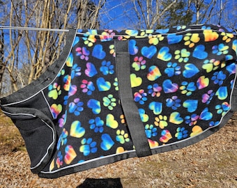 Manta de vellón Bright Paws para potros y caballos pequeños: cinta reflectante