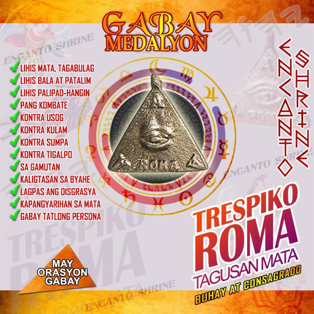 TRESPIKO ROMA: Divine Filipino Protection Amulet - Secure Your ...