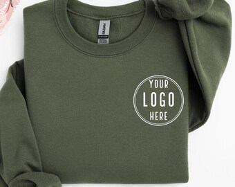 Custom Company Logo Sweatshirt, Small Business Custom Logo Shirt, Real Estate Sweatshirt, Team Staff Logo Shirt, Custom School Logo Shirt