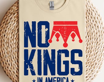 No Kings In America Shirt, Protest Tee Shirt, Pro Democracy Shirt, Anti Trump Shirt, No Kings Shirt, Resist Shirt, Democracy Liberal Shirt
