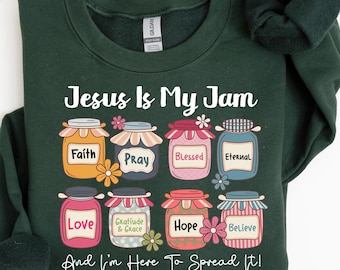 Sweat-shirt chrétien « Jésus est mon idole », T-shirt chrétien Jésus, Cadeau de Noël amusant pour les chrétiens, T-shirt tendance « Jésus est mon idole », Pull pour maman chrétienne
