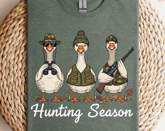 Hunting Season Goose Tee Shirt, Hunting Season Shirt, Hunter Lover Shirt, Preppy Hunting Shirt, Silly Goose Hunting Shirts,Hunting Xmas Gift
