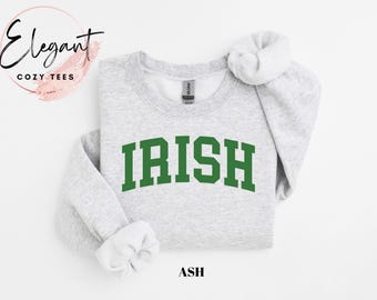 Irish Sweatshirt, St Patricks Day Sweatshirt, Cute Irish Crewneck Shirts, St Patricks Day Shirt, Gifts For Womens St Paddys Day Shirt
