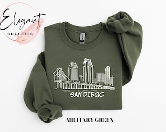 San Diego Sweatshirt, San Diego Gift, San Diego Family Vacation Shirt, Oversized Sweatshirt, Unisex San Diego State Shirt, California Gifts