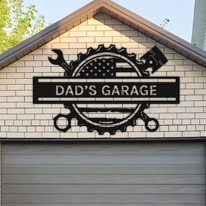 Personalized Metal Garage Sign: Custom Man Cave Wall Art