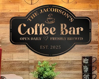 Insegna in metallo personalizzata per bar: decorazioni personalizzate per la cucina