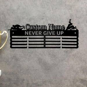 Wrestling Medal Hanger: Custom Name Metal Display, Sports Awards