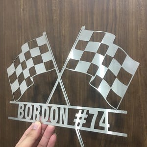 Metal race sign home decor, custom metal sign, race car sign