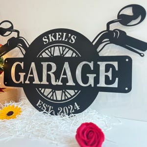 Custom Garage Signs,Personalized Motorcycle Named Wall Art Deco,Special Gift,Motorbike Sign,Workshop Gifts,Men Cave Art,Christmas gifts