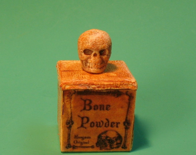 Collector Miniature Wizard Witch Tin Box of Bone Powder With Etsy