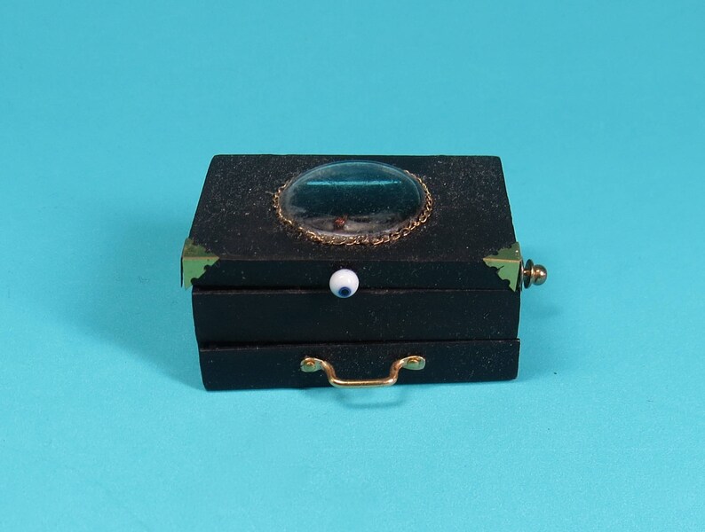 Collector Miniature 1:12 Steampunk, Wizard, Gizmo, Box of weird Supplies OOAK image 2