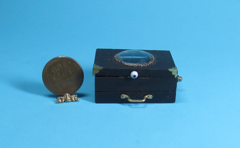 Collector Miniature 1:12 Steampunk, Wizard, Gizmo, Box of weird Supplies OOAK image 4