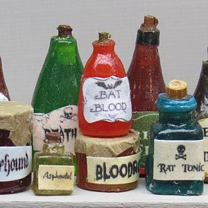 TUTORIAL Making Realistic Miniature Potion Bottles, Jars and Pantry Items With BONUS PDF image 4