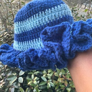 Handmade Crochet Ruffle Hat