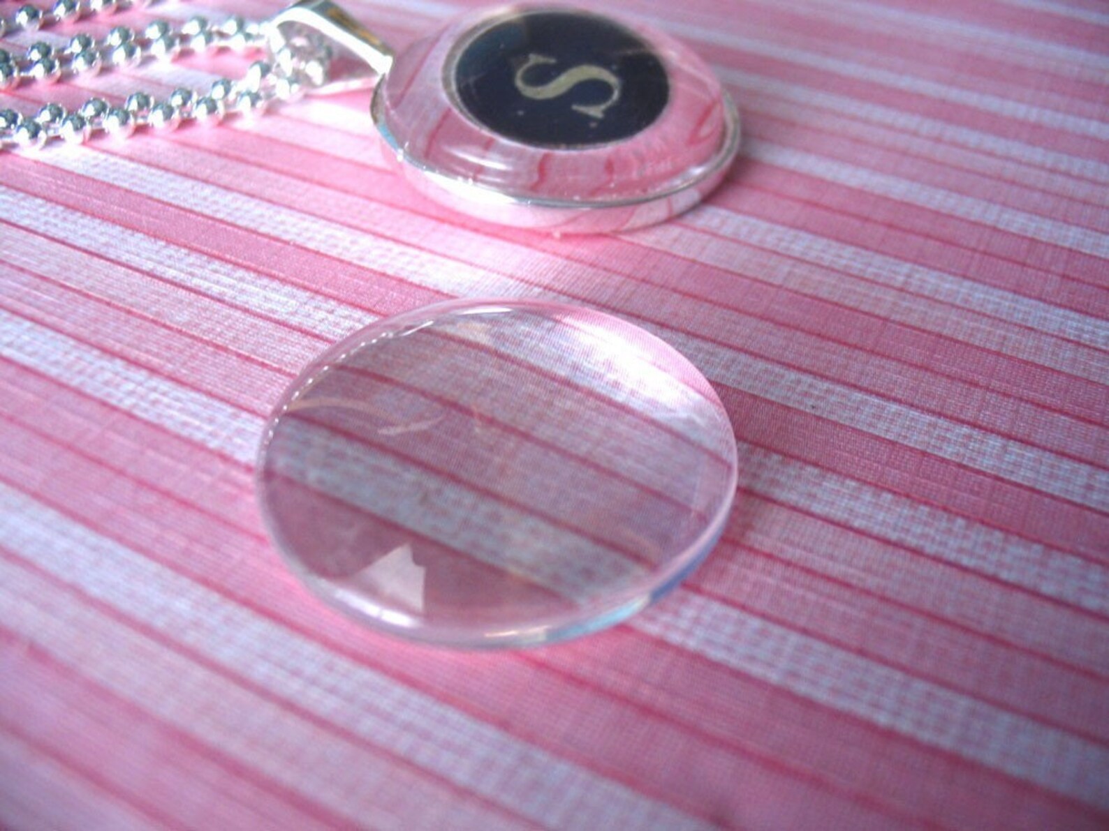 100...25mm Domed Circle Crystal Clear Glass Tiles for Pendants Etsy