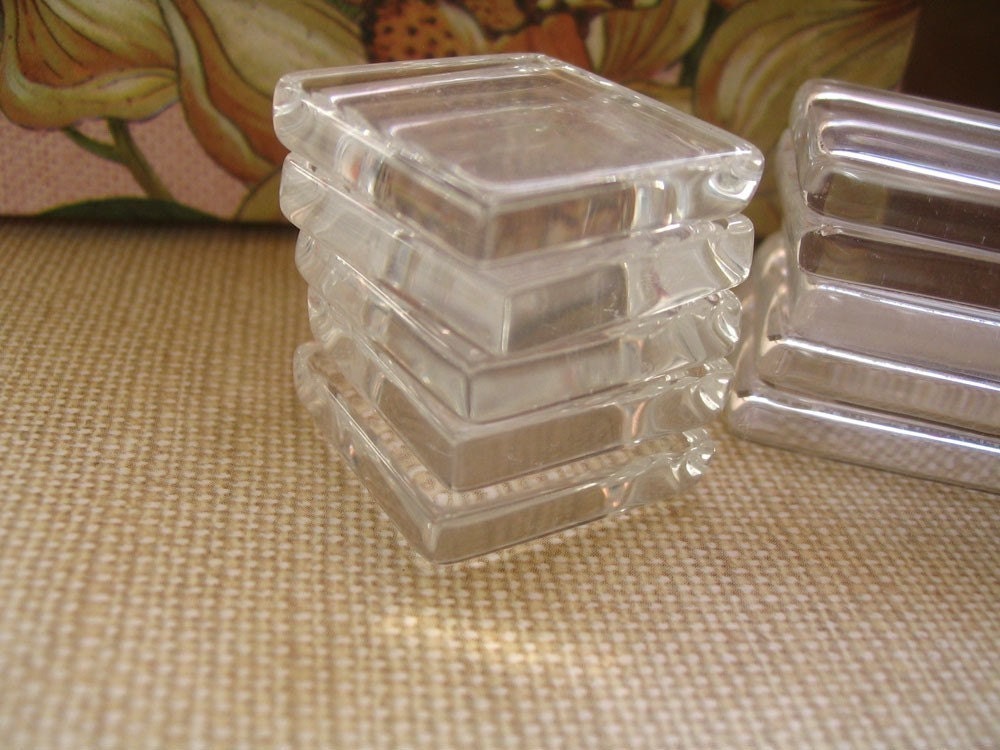 100 Crystal Clear Glass Tiles....prestige Glass Etsy