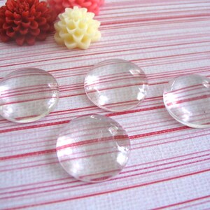 20 pk...18mm Circle Glass Tiles...Cabochons...Great for earrings, rings, and pendant trays image 2