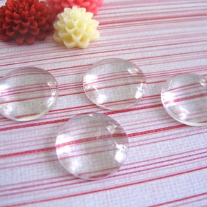 20 pk...18mm Circle Glass Tiles...Cabochons...Great for earrings, rings, and pendant trays image 1