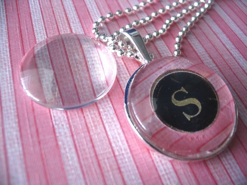 40...25mm Domed Circle Crystal Clear Glass Tiles for Pendants Etsy
