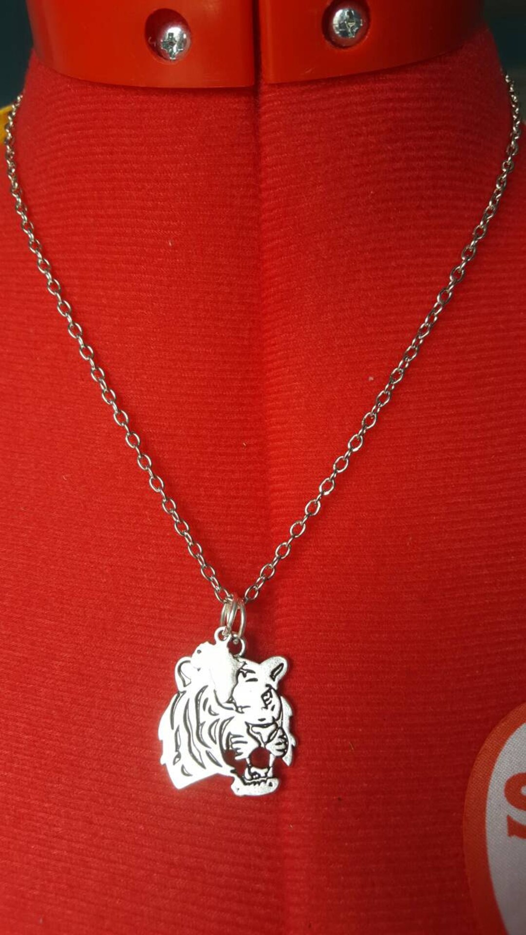 Tiger Charm Necklace, Tiger Necklace, Charm Necklace, Gift for Women