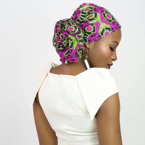 Ankara head wrap, Ankara head scarf, African head wrap, Ankara headwrap, African head scarf, African headwrap, African clothing headwrap image 3