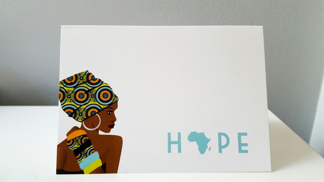 Hope Note Cards, Blank Notes Cards, Get Well Cards, African Note Cards ...