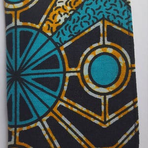 Wallets for women, Credit card holder, Credit card wallet, Womens wallet, Business card holder, Slim womens wallet, Blue African wallet image 5