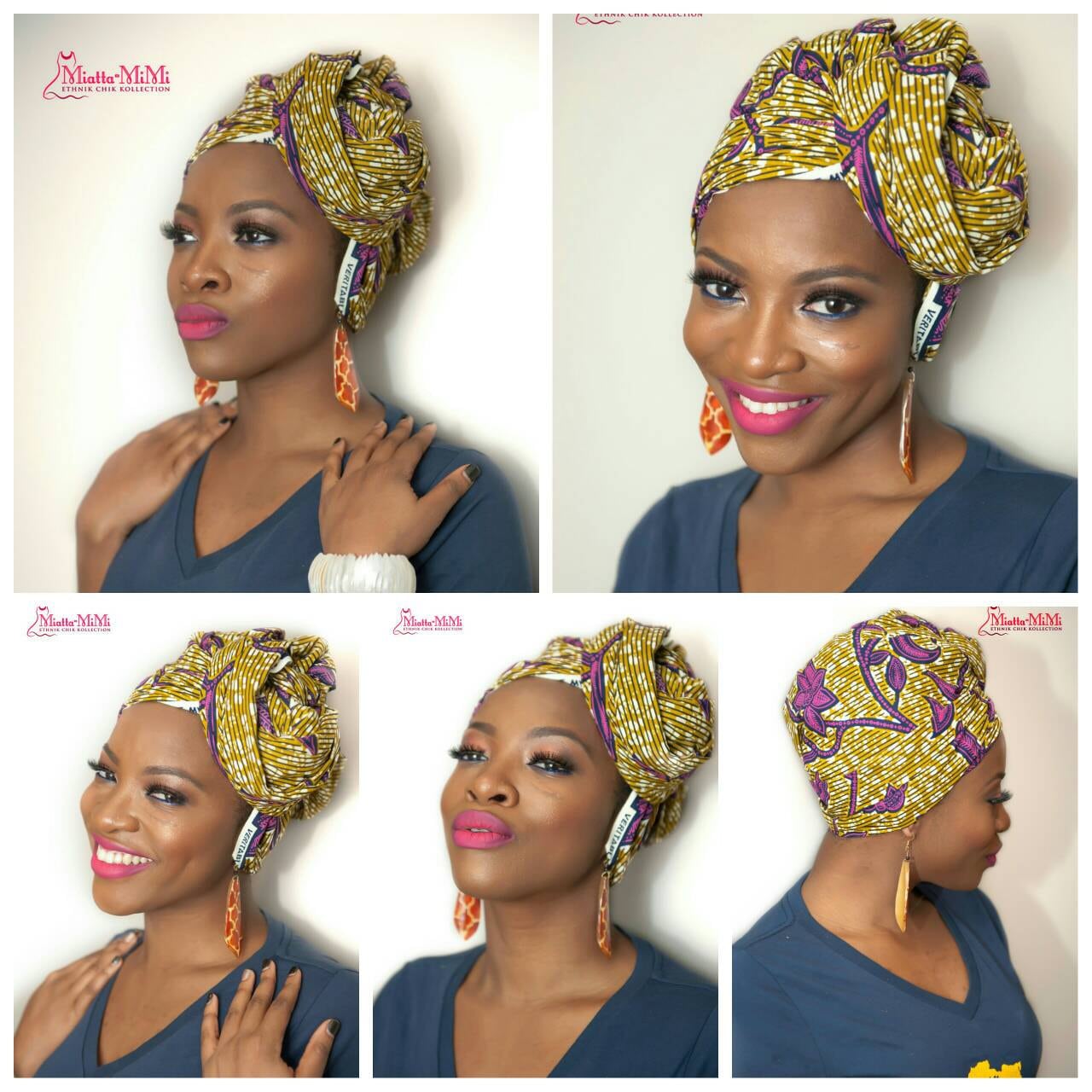 Head Wrap, African Fabric Scarf, African Clothing, African Head Wrap ...
