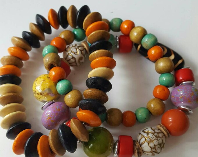 Boho Beaded Bracelets Boho Bracelets Beaded Boho Bracelets Etsy