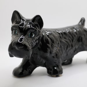 Vintage Art Pottery Scottie Dog Figurine 5 inches Tall