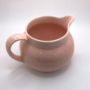 Vintage Pink Textured Jug by Shorter, Stoke on Trent, England - Circa 1930&#39;s