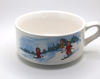 Vintage Sports Themed Campbell Soup Mugs - 1980&#39;s