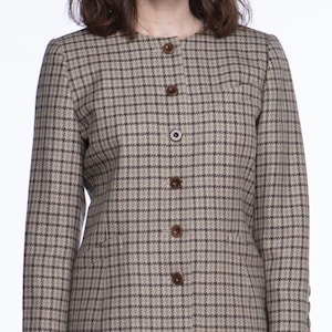 Escada houndstooth gingham jacket