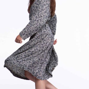 Krizia 1980s Floral Dress