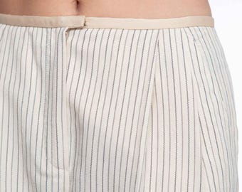 Valentino 1990s Cream Stripe Trousers - Etsy