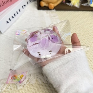 Succulent Grape Bun Taba Squishy Toy: Bread Design