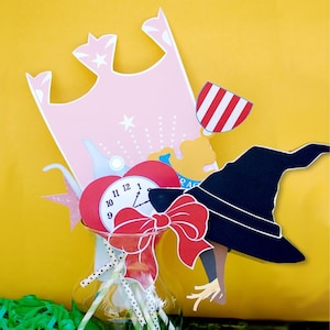 Wizard of Oz Photo Booth Props - 9 Designs, Wicked Witch and Yellow Brick Road - Print at home PDF File (Instant Download)