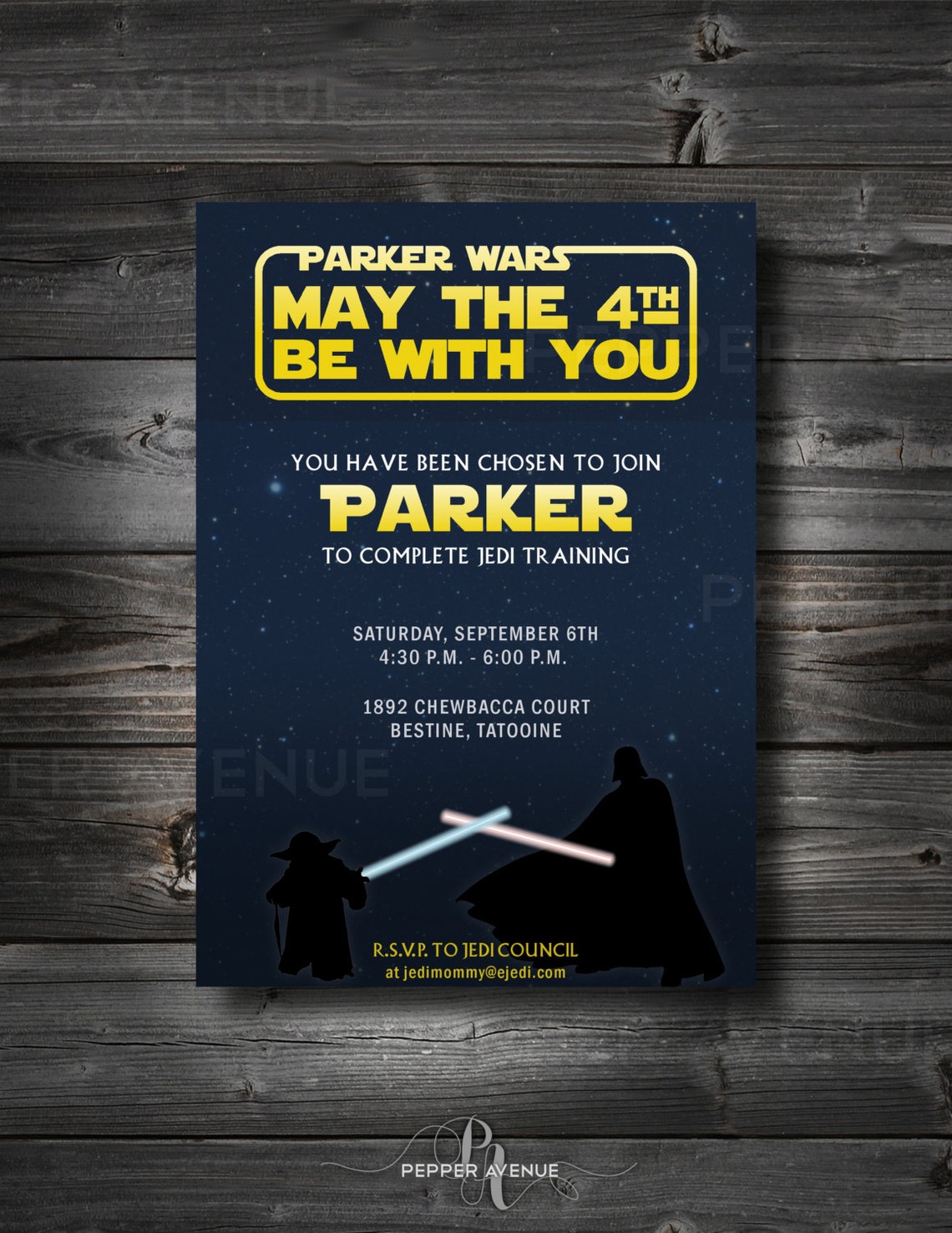 Star Wars Birthday Party Invitation DIY Printable File Etsy