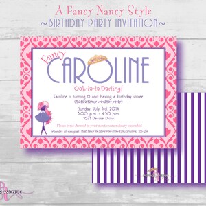 Fancy Nancy Inspired Cupcake Toppers - Fancy Nancy Party Ages 3, 4, 5 ...