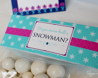 Frozen Party Favor Bag Toppers - Frozen {Inspired} Birthday - DIY Printable Files INSTANT DOWNLOAD