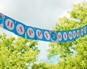 Camping Moon + Stars Party Birthday Banner -camping, glamping, sleepover - Instant Download DIY Printable PDF File