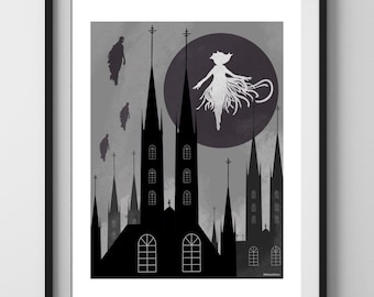 Mistborn Vin Poster, Cosmere Fan Art, Brandon Sanderson Luthadel Wall Art