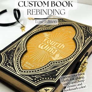 Custom Luxe Edition Rebound Book - Custom Rebinding with Tri-Color Design & Foil Detailing