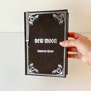 New Moon Special Edition Book - Custom Book Binding - Bookish Gifts - Vampire Romance Custom Book - Twilight Saga
