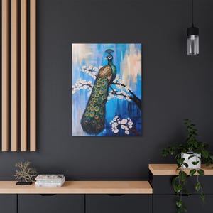 Vibrant Peacock Acrylic Art Print