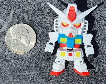 Gelede mini-gundammecha 3D-print (geen sleutelhanger)